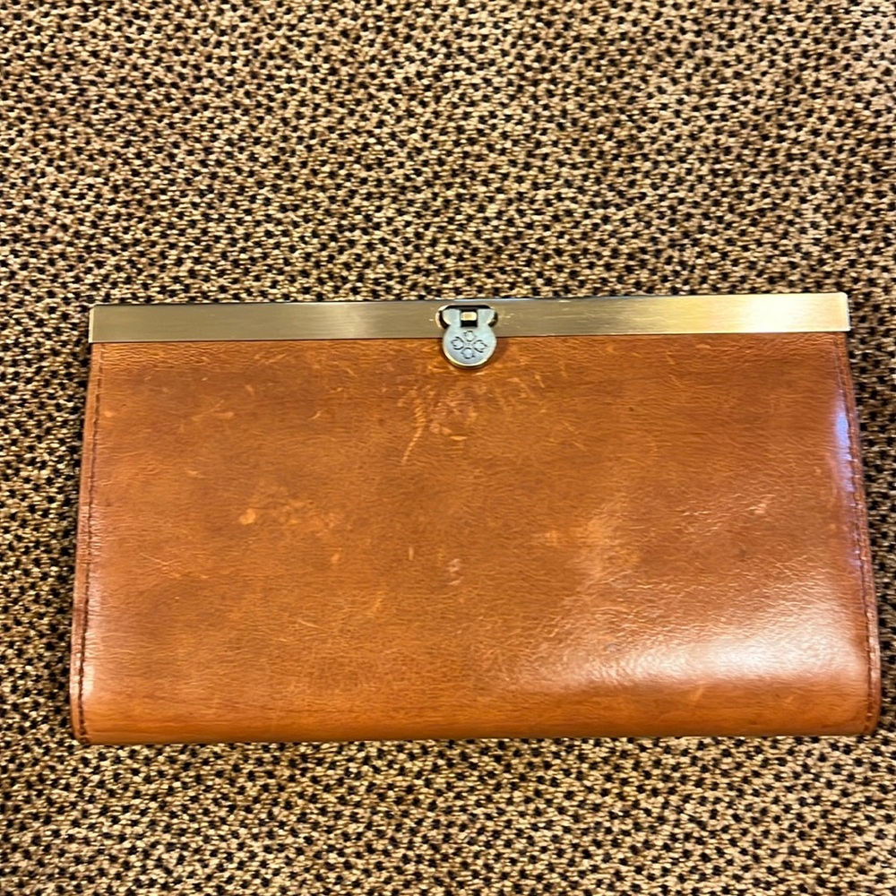 Patricia Nash Tan Leather Clutch Wallet